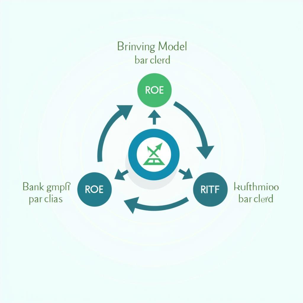 Sơ đồ phân tích mô hình DuPont 3 thành phần của ROE ngân hàng với Net Margin Asset Turnover và Equity Multiplier