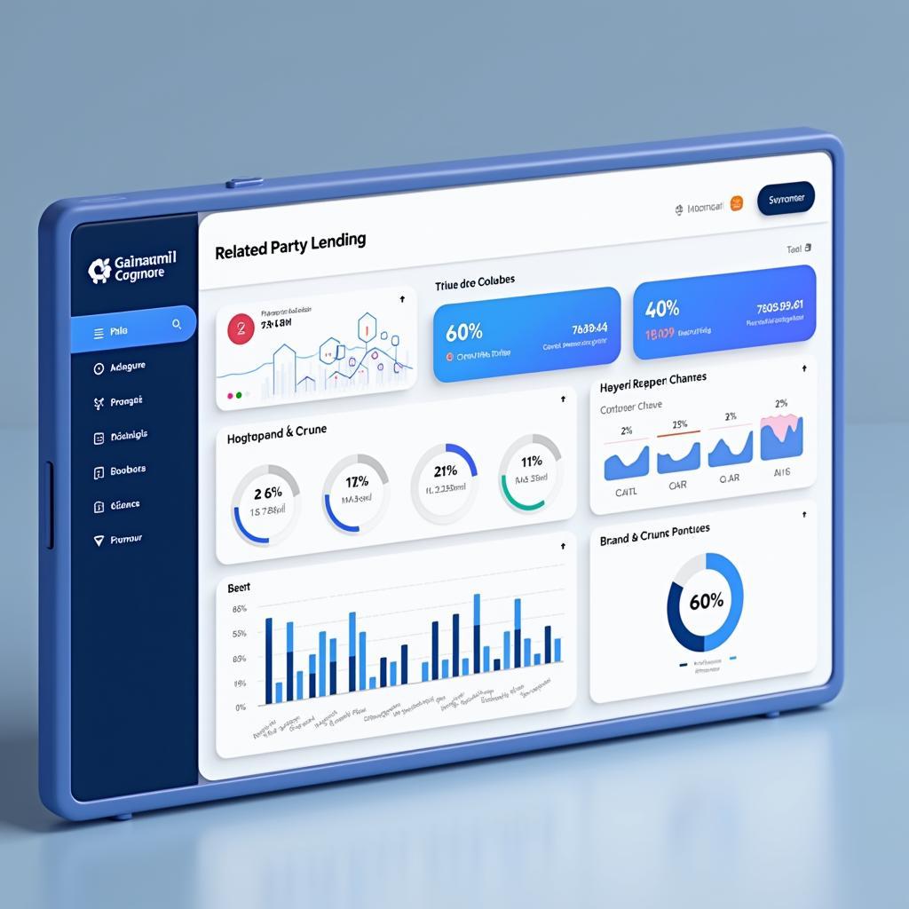 Giao diện hệ thống giám sát tự động tỷ lệ cho vay nhóm khách hàng liên quan trong ngân hàng số