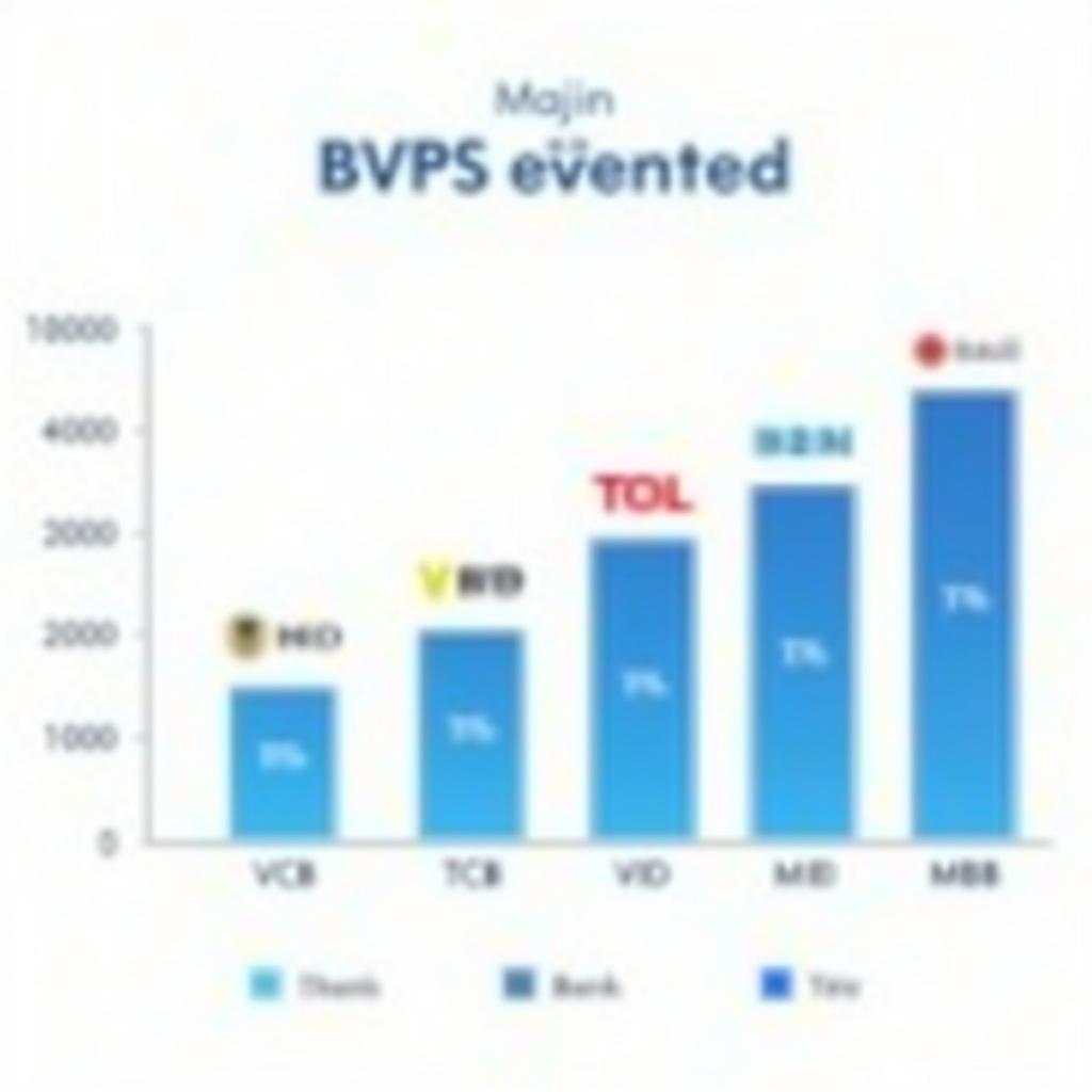 Biểu đồ so sánh BVPS các ngân hàng lớn tại Việt Nam năm 2023